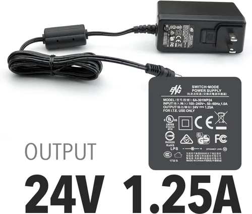 Miniatura 2 de Plustek Adaptador de corriente 24V 1.25A para OpticPro A320L, OpticBook A300 Plus, SmartOffice PS506U, PS3140U, PS3180U uso