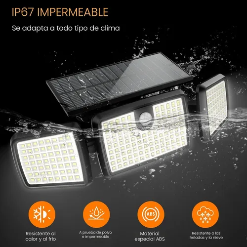 Miniatura 5 de Luces solares al aire libre MIHANI, luces de cubierta con sensor de movimiento de carga rápida al aire libre para terraza con alta luminosidad