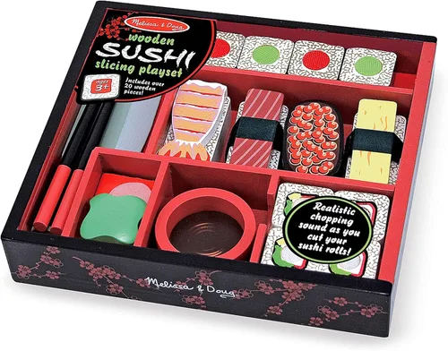 Miniatura 9 de melissa & doug juego de sushi de madera , Versión estándar, Multicolor