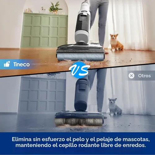 Miniatura 6 de Tineco Floor ONE Stretch S6 - Aspiradora inalámbrica en seco y húmedo, trapeador inteligente de 180°, 40 minutos de larga duración de 158 ℉ Flashdry