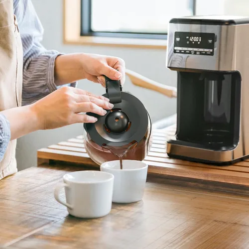 Miniatura 7 de Electactic Cafetera, Cafetera programable de 14 tazas con filtro reutilizable y placa de mantener caliente, cafeteras pequeñas automáticas