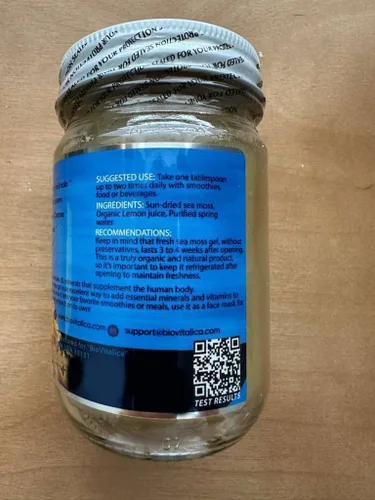 Miniatura 4 de BioVitalica - Gel orgánico de musgo marino irlandés de 12 onzas, fabricado en Estados Unidos, Dr.Sebi Wildcrafted Seamoss - Superalimento vegano