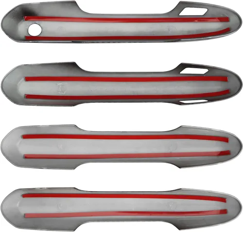 Miniatura 7 de Cubierta exterior para manija de puerta compatible con Toyota Rav4 2019-2022 2023 2024 2025 Accesorios para Highlander 2024 2023 2022-2020 Negro