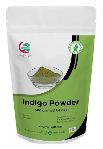 17.64 oz | Polvo índigo para cabello (1.2 LB / 17.6 oz) | 100% puro y natural | Tinte de henna negra | Ideal para tinte natural oscuro y negro |