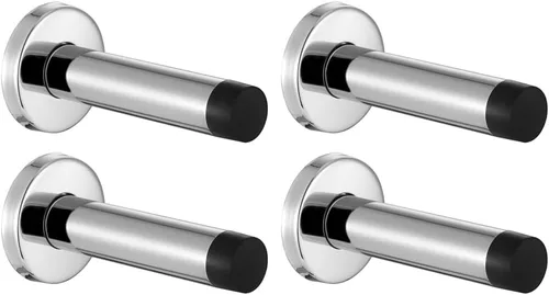Miniatura 22 de JQK Tope de puerta, acero inoxidable 304 de grosor de 0.039 pulgadas (0.039 in), amortiguador de sonido, tope de puerta, protetor, 2 unidades, Punta
