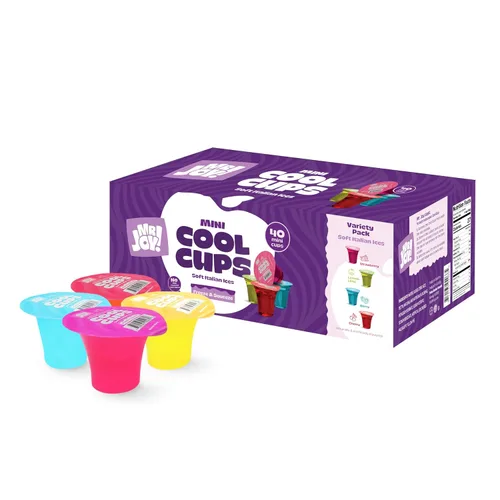 Miniatura 7 de Mr. Joy Soft Italian Ices - Paquete variado de mini tazas frías de sabores surtidos no congelados (40 x 1.34 onzas) - Freeze & Enjoy - 40 mini tazas
