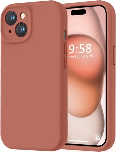 Miniatura 52 de LOVE 3000 Compatible con Funda para iPhone 15, [Cámara de Cobertura Completa de Silicona Suave] [Protección contra Caídas de 8 pies], Forro de Negro