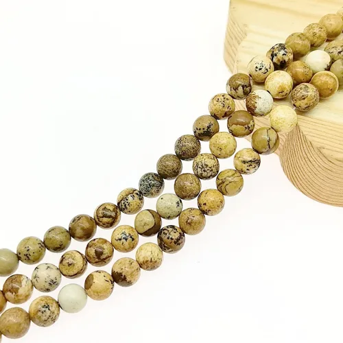 Miniatura 16 de Basigeese Cuentas de piedras preciosas naturales para la fabricación de joyas, cuentas de piedra lisa redonda pulida, cuentas de piedra auténtica