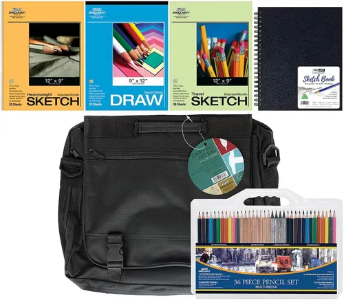 Miniatura 8 de PRO ART Paquete económico de papel para dibujar/boceto/encuadernado, multicolor