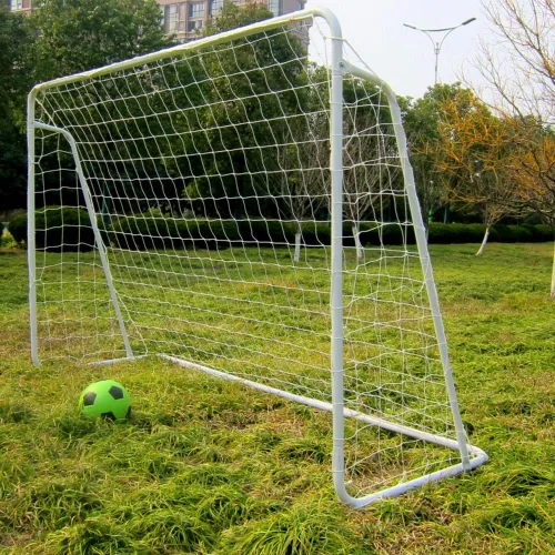 Miniatura 9 de Portería de fútbol de 8 x 5 x 2.6 pies con red, juego de entrenamiento de fútbol portátil para patio trasero, marco de nailon y acero resistente a