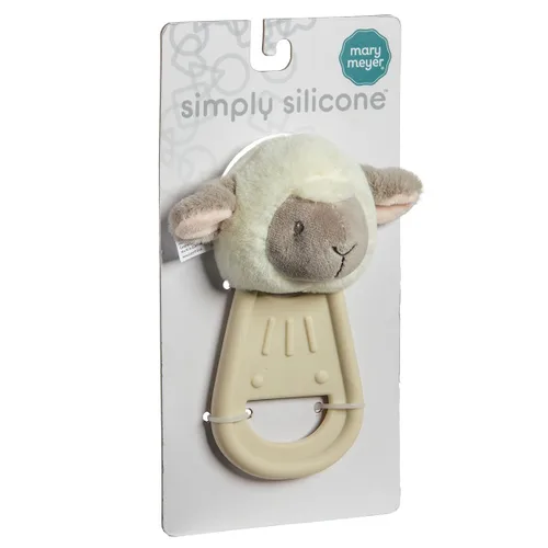 Miniatura 2 de Mary Meyer Juguetes de dentición Simply Silicone Mordedor con juguete suave, 6 pulgadas, cordero
