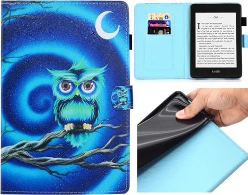 Miniatura 9 de Funda para Kindle Paperwhite, ranuras para tarjetas ligeras y delgadas con funda de encendido y apagado automático para Amazon Kindle Paperwhite