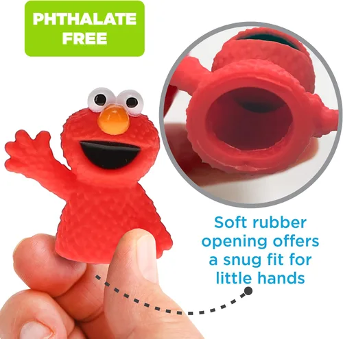 Miniatura 6 de Sesame Street Juego de marionetas de dedo de 10 piezas, recuerdos educativos para fiestas y juguetes de baño