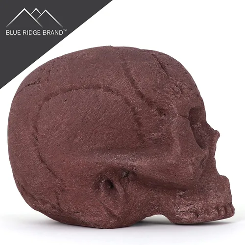 Miniatura 3 de Troncos de fuego de calavera de cerámica, calaveras de hoguera, troncos de calavera de cerámica, cabeza de esqueleto/decoración de calavera
