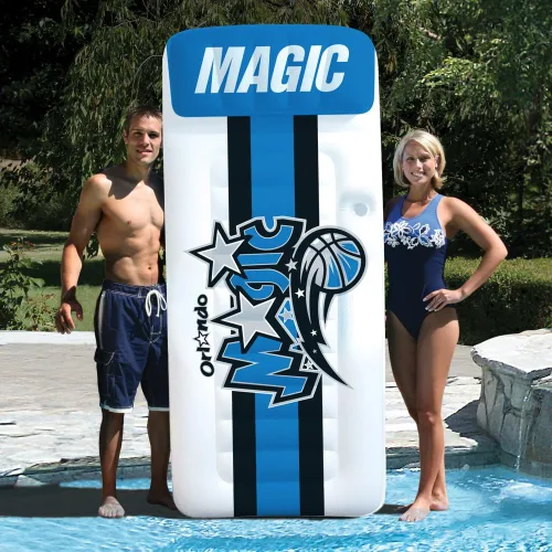Miniatura 3 de Poolmaster NBA - Tumbona inflable grande para colchón de piscina Magia de Orlando
