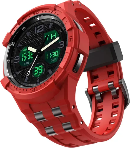 Miniatura 8 de Correa compatible con Samsung Galaxy Watch 6 Classic de 1.850 in, funda resistente de una pieza con correa (2023)