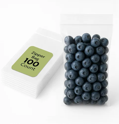 Miniatura 9 de Restaurantware Bag Tek - Bolsas resellables con cremallera de 3.5 x 2 pulgadas, 100 bolsas con cremallera de alta claridad, para aperitivos, nueces