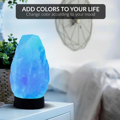 Miniatura 3 de Himalayan Glow Lámpara de sal - Lámpara de sal multicolor USB del Himalaya con control de atenuador Bombilla LED Base de plástico Brillo