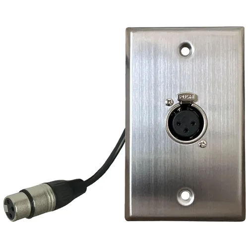 Miniatura 7 de DIYTECH Placa de pared XLR premium, sin soldadura, placa de pared de audio, para instalación de audio profesional (hembra a hembra 1 puerto)