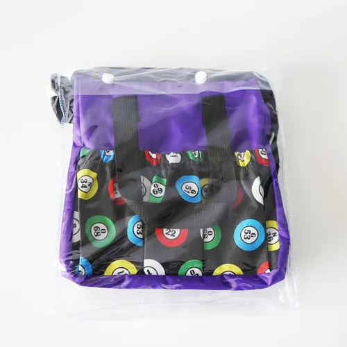 Miniatura 6 de Yuanhe Bolsas Dauber de Bingo con 6 Bolsillos Bolsa de Mano de Bingo Morada.. Púrpura