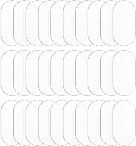 Miniatura 11 de FINGERINSPIRE 100 piezas de lámina de acrílico circular transparente de 1 pulgada, bases circulares en miniatura en blanco, disco de acrílico mini