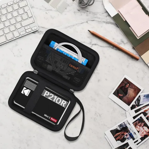Miniatura 8 de Canboc Funda de transporte para impresora fotográfica portátil Kodak Mini 2 Retro 4PASS (2.1 x 3.4 pulgadas), bolsillo de malla para papel