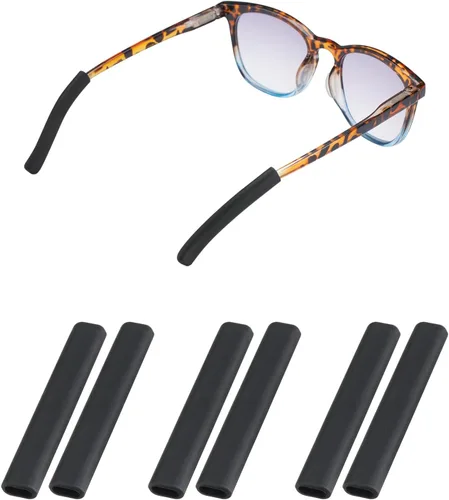 Almohadillas antideslizantes para gafas, puntas de silicona para sienes de lentes, funda suave, cómodas almohadillas para orejas de gafas, agarres