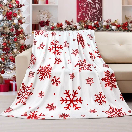 Miniatura 10 de Tupmnbry Manta Decorativa de Navidad Manta de Gato Navideño Estampada Súper Suave de Franela Polar Mantas de Invierno Afelpadas Difusas Cálidas