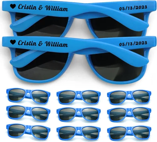 Miniatura 19 de Gafas de sol personalizadas para recuerdos de fiesta de boda, gafas de sol personalizadas a granel para hombres, padrinos de boda, adultos y mujeres