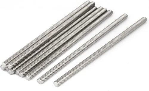 Miniatura 43 de uxcell M3 x 2.362 in 0.020 in Pitch 304 Varillas totalmente roscadas de acero inoxidable barra 10 piezas