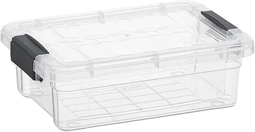 Miniatura 21 de Superio Caja de Almacenamiento Transparente con Tapa, Contenedores de Plástico de 1.85 Quart para Organizar, Cajas Apilables, Libres de BPA, No