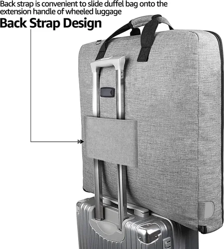 Miniatura 5 de Bolsa de mano para ropa bolsa de viaje grande bolsa de viaje para fin de semana bolsa de vuelo con bolsa de zapatos para hombres y mujeres