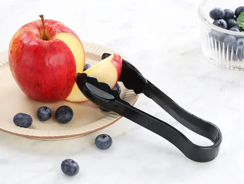 Miniatura 6 de New Star Foodservice 35698 Utility Tong - Pinzas de plástico de alta temperatura, festoneadas, 6 pulgadas, color negro, juego de 12
