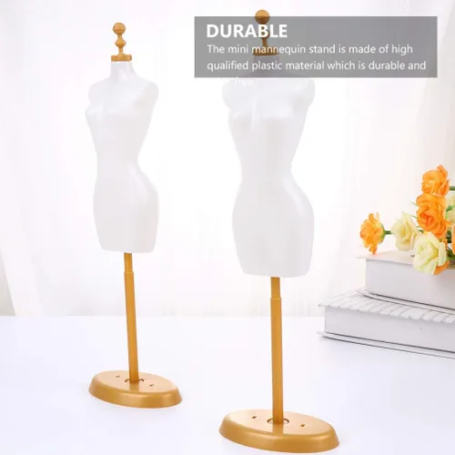 Miniatura 6 de EXCEART - Paquete de 6 soportes para maniquí de muñeca duraderos para niñas, decoración del hogar, 9.8 x 3 x 2 pulgadas