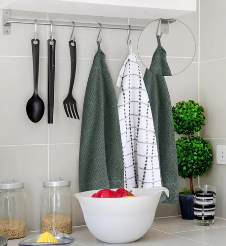 Miniatura 7 de Utopia Towels Kitchen - Juego de 12 toallas de cocina de 100 % algodón hilado en anillo de 15 x 25 pulgadas, súper suaves y absorbentes, juego