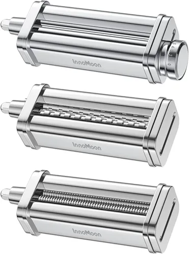 Miniatura 2 de Accesorio para hacer pasta para batidora de pie KitchenAid, incluye rollo de hojas de pasta, cortador de espaguetis, cortador de fettuccine