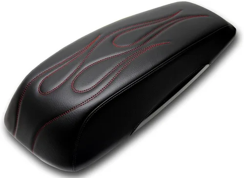 Miniatura 11 de 1993-2013 Premium Flame Saddlebag Tapas Tapas para Harley Davidson Negro