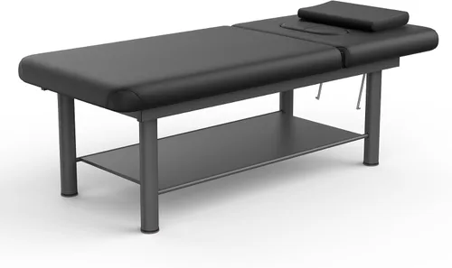 Miniatura 10 de Cama de masaje estacionaria profesional resistente, amplia mesa de masaje estacionaria con respaldo para mesa de tratamiento, mesa de terapia