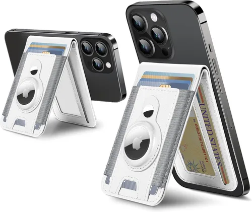 Miniatura 15 de ExtreLife para Cartera Magsafe con Soporte para Airtag, Cartera Magnética para iPhone Serie 17/16/15/14/13/12, Soporte para 9 Tarjetas, Ventana