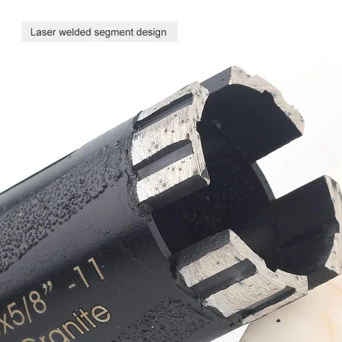 Miniatura 5 de 1-3/8 '' Broca de núcleo de diamante seco 5/8'-11 Rosca para granito 1.378 in Albañilería Coring