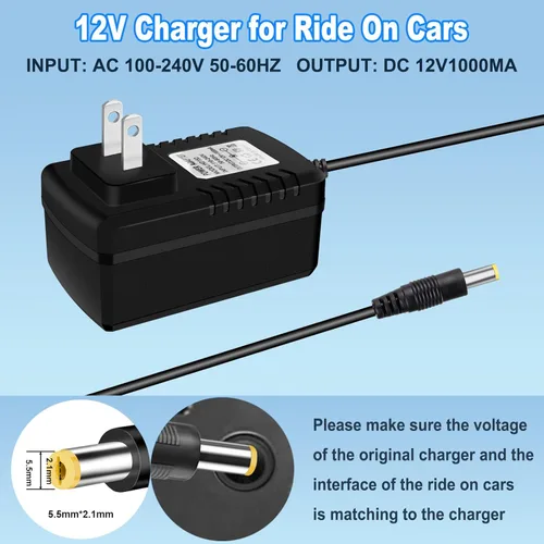 Miniatura 3 de Cargador de batería de 12 V para niños, juguetes para coche, cargador de batería de 12 voltios para ruedas eléctricas, SUV, niños, trax, Dynacraft