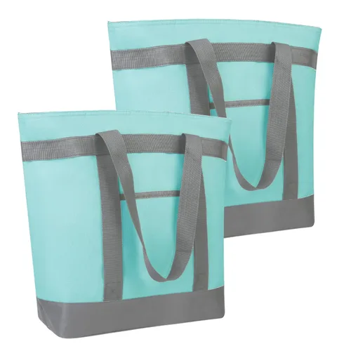 Miniatura 17 de Bolsa de mano reutilizable aislada para compras de comestibles para mujeres/hombres, pizza/bolsa de entrega de alimentos para mantener la comida
