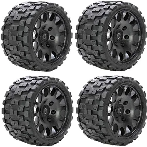 Miniatura 6 de Powerhobby Raptor - Neumáticos/ruedas RC con cinturón Monster Truck con 0.669 in hexagonal (4) compuesto deportivo Compatible con: Arrma Outcast