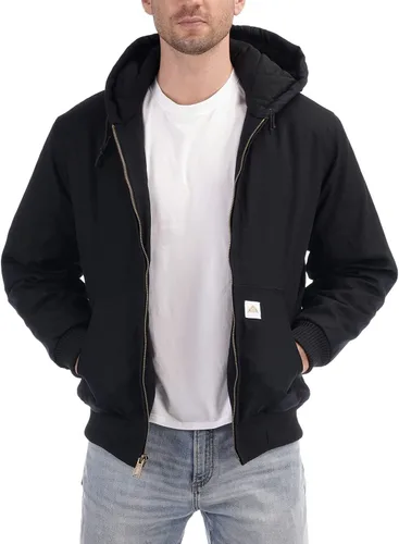 Miniatura 3 de Chaqueta deportiva acolchada con forro de franela para hombre, impermeable, de algodón, con capucha, abrigo de invierno
