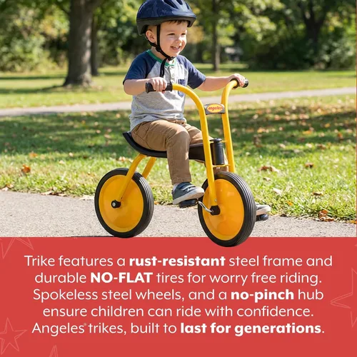 Miniatura 2 de MYRIDER Triciclo para niños pequeños, triciclo para niños de preescolar, guardería, triciclos para niños de juegos, neumáticos de goma, Bicicleta