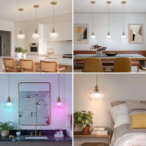 Miniatura 8 de Lámpara Colgante a Batería, Accesorios de Iluminación Vintage 2500mAh 6.6 pulgadas Bombilla RGB con Control Remoto Lámpara de Araña Inalámbrica