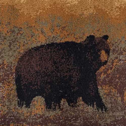 Miniatura 10 de Sierra Bear - Alfombras pequeñas de 4 x 6 pies para dormitorio, sala de estar y comedor, estilo casa de campo, estilo rústico, para interiores