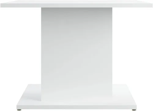 Miniatura 5 de Mesa auxiliar, mesa de centro de tronco, mesa de centro para sala de estar, oficina, balcón, estudio, sala de estar familiar, color blanco, 21.9 x