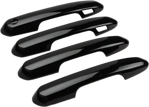 Cubierta exterior para manija de puerta compatible con Toyota Rav4 2019-2022 2023 2024 2025 Accesorios para Highlander 2024 2023 2022-2020 Negro