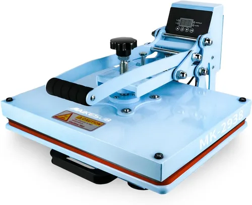 Máquina de prensa de calor de 15.2 x 11.6 pulgadas, máquina de prensa de calor para camisetas con cajón deslizante para panel de control digital,